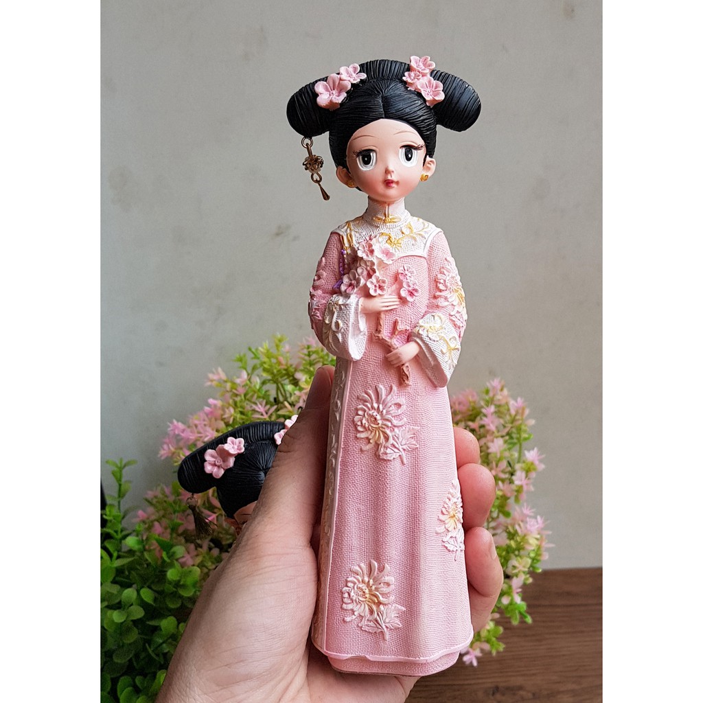 (4 mẫu) Tượng chibi thiếu nữ cổ trang mẫu 02