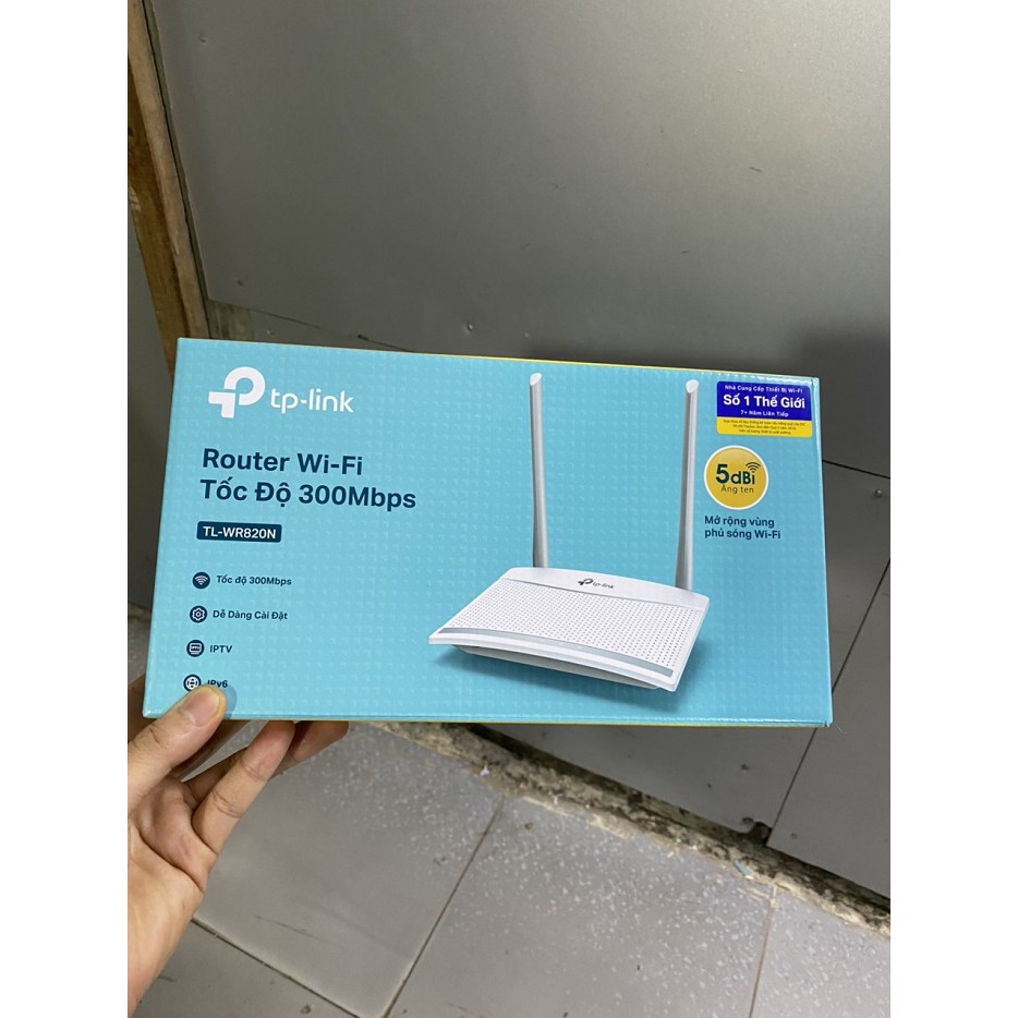 Bộ phát WiFi-Router WiFi TPlink TL-WR 820N chuẩn N tốc độ 300Mbps