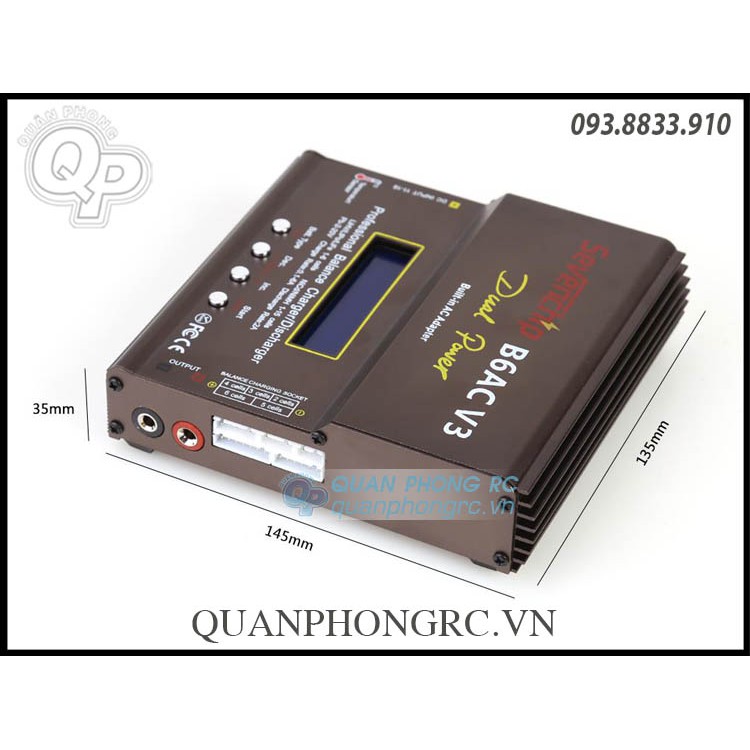 Bộ sạc cân bằng nâng cấp iMAX B6AC V3 80W LiHV / LiOn / LiPo / LiFe / NiCd / NiMH