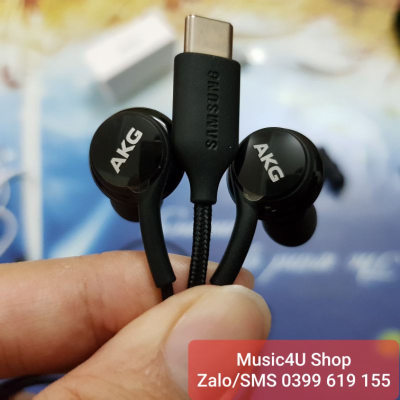 Tai nghe AKG Jack Type C cho Samsung S22 S21 S20 Note 20 Note 20 dây dù âm siêu hay Tuấn Hà Store