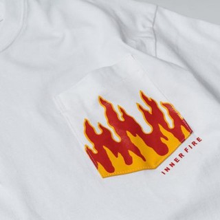 Áo Thun Gori - Flame Pocket - Trắng