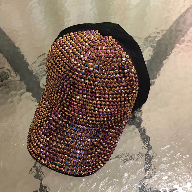 Mũ Lưỡi Trai Đính Đá Lấp Lánh Sang Trọng Thời Trang Xuân Hè Cho Nữ