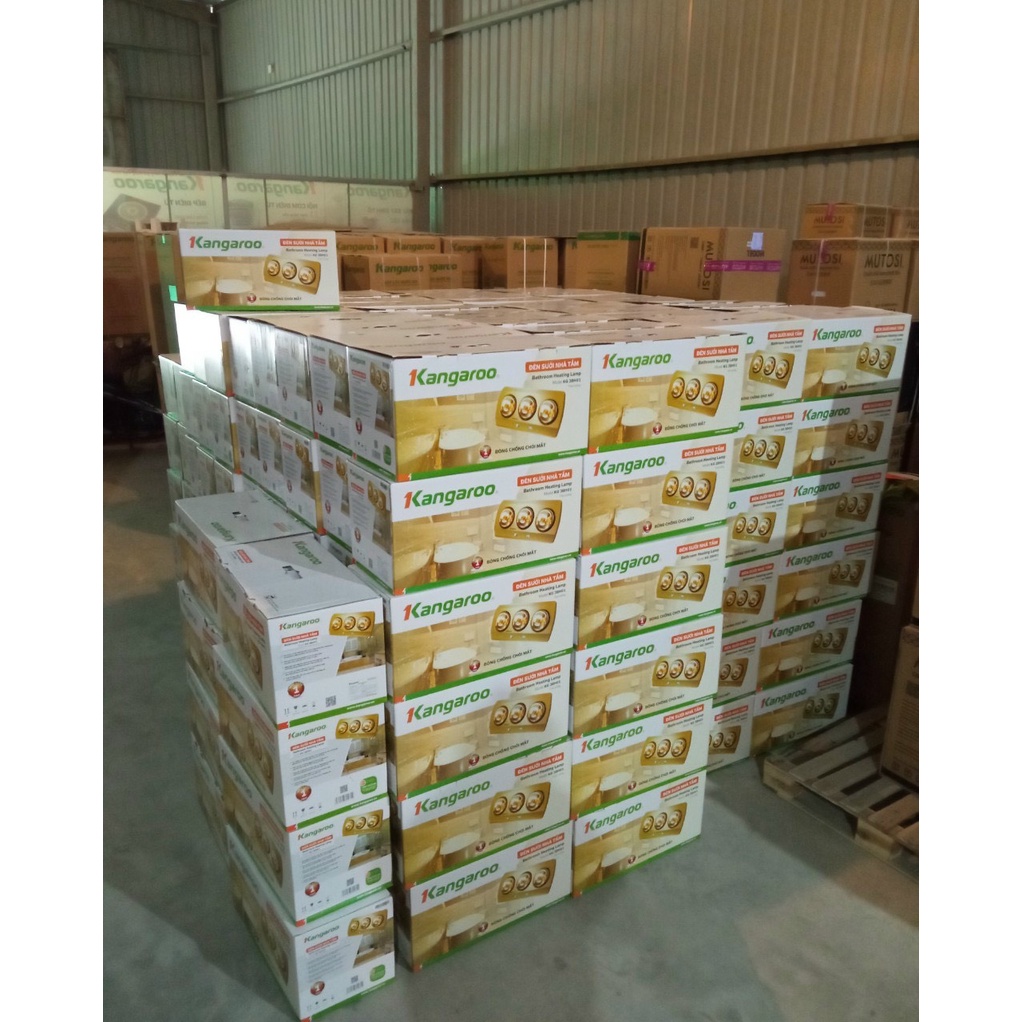 Đèn sưởi Kangaroo treo tường 3 bóng KG3BH01 - Bảo hành điện tử chính hãng
