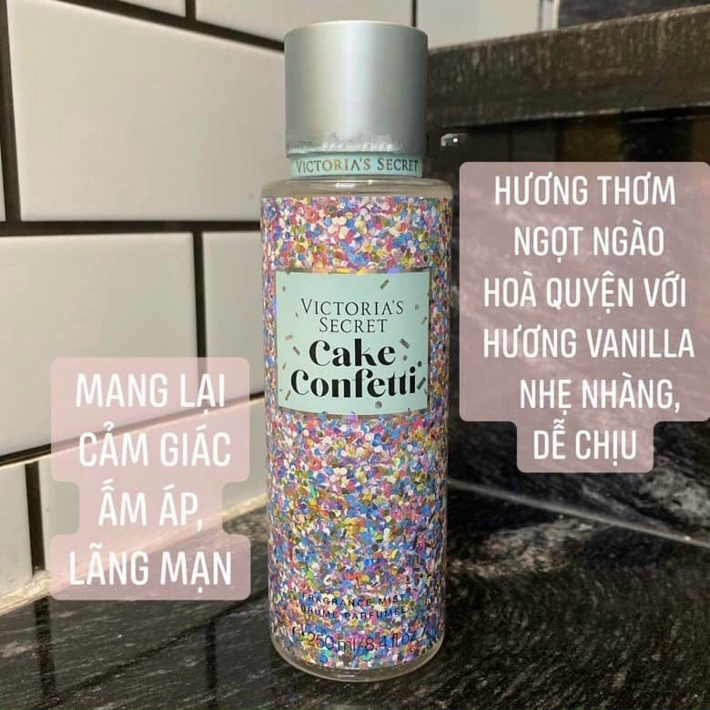 Xịt Toàn Thân Body Mist Victoria Secret Cake Confetti 250ml