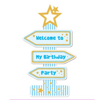 Cây welcome có sẵn chủ đề Xanh Dương Gold
