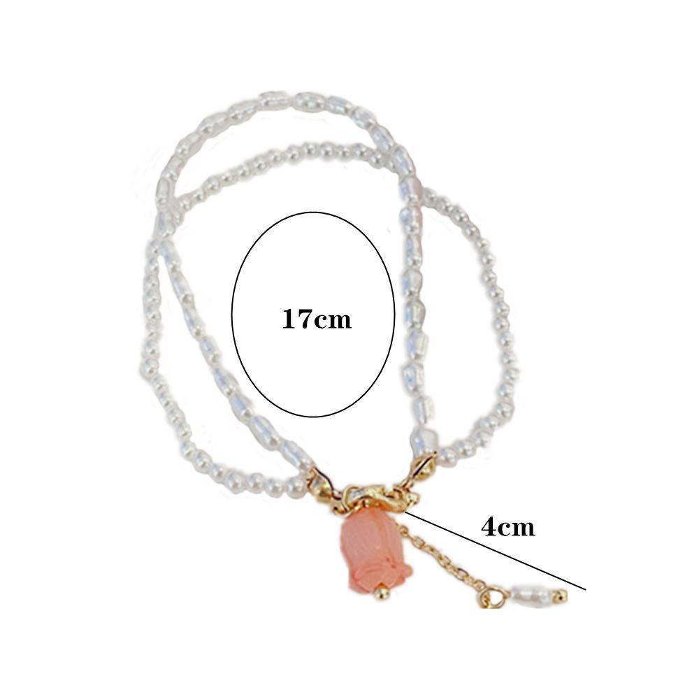 Vòng Đeo Tay Hai Tầng Họa Tiết Hoa Lãng Mạn Thời Trang Dự Tiệc