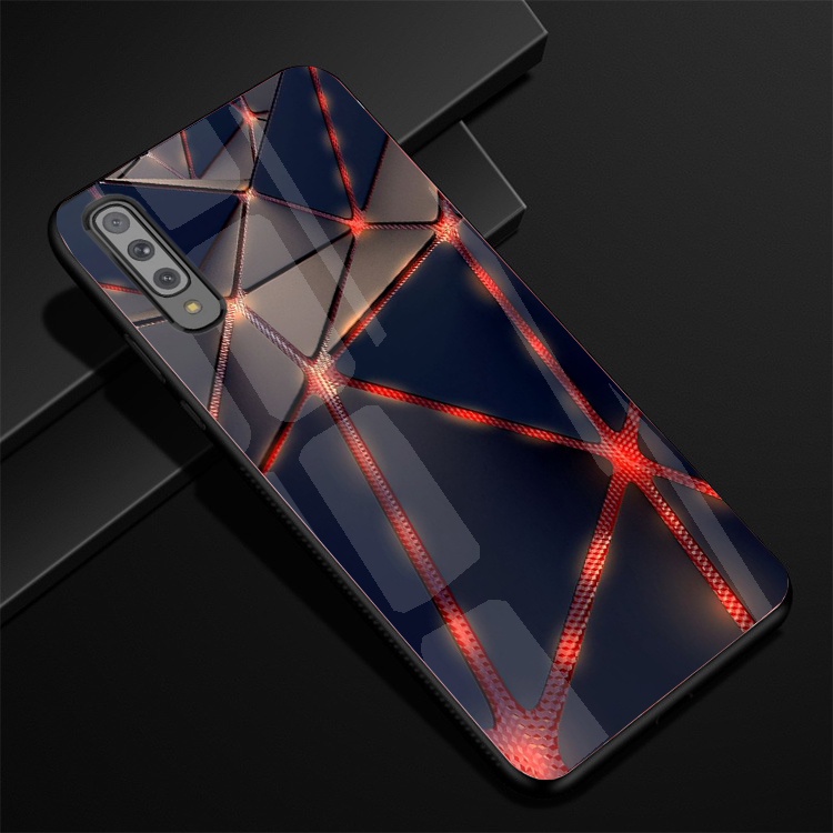 Ốp Lưng Kính SAMSUNG GALAXY A30S, A50, A50S, A70, A7 2018 Hình in 3D sáng bóng cao cấp