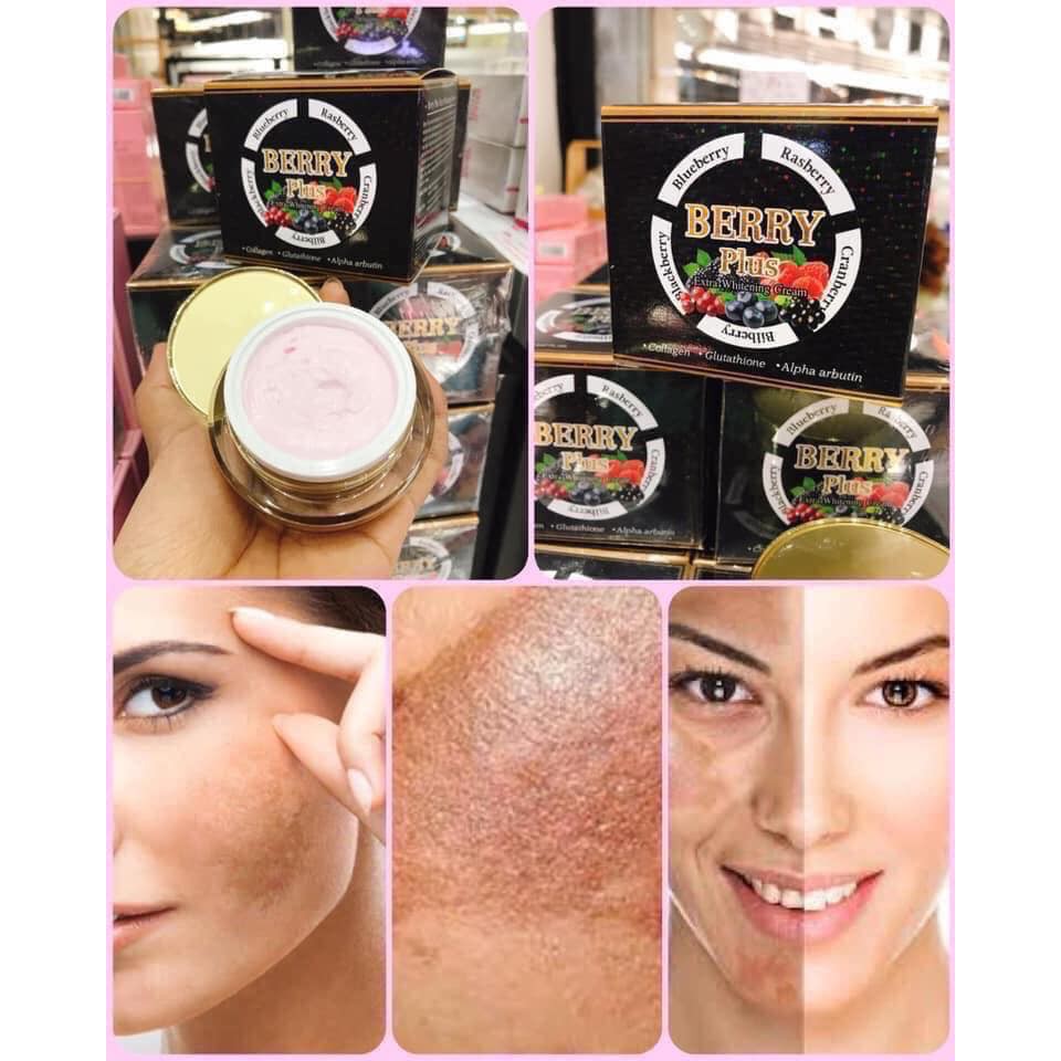 Kem giảm Nám dưỡng trắng nám thâm Berry Plus - Mẫu thử (trọng lượng 2gr bao gồm hộp)