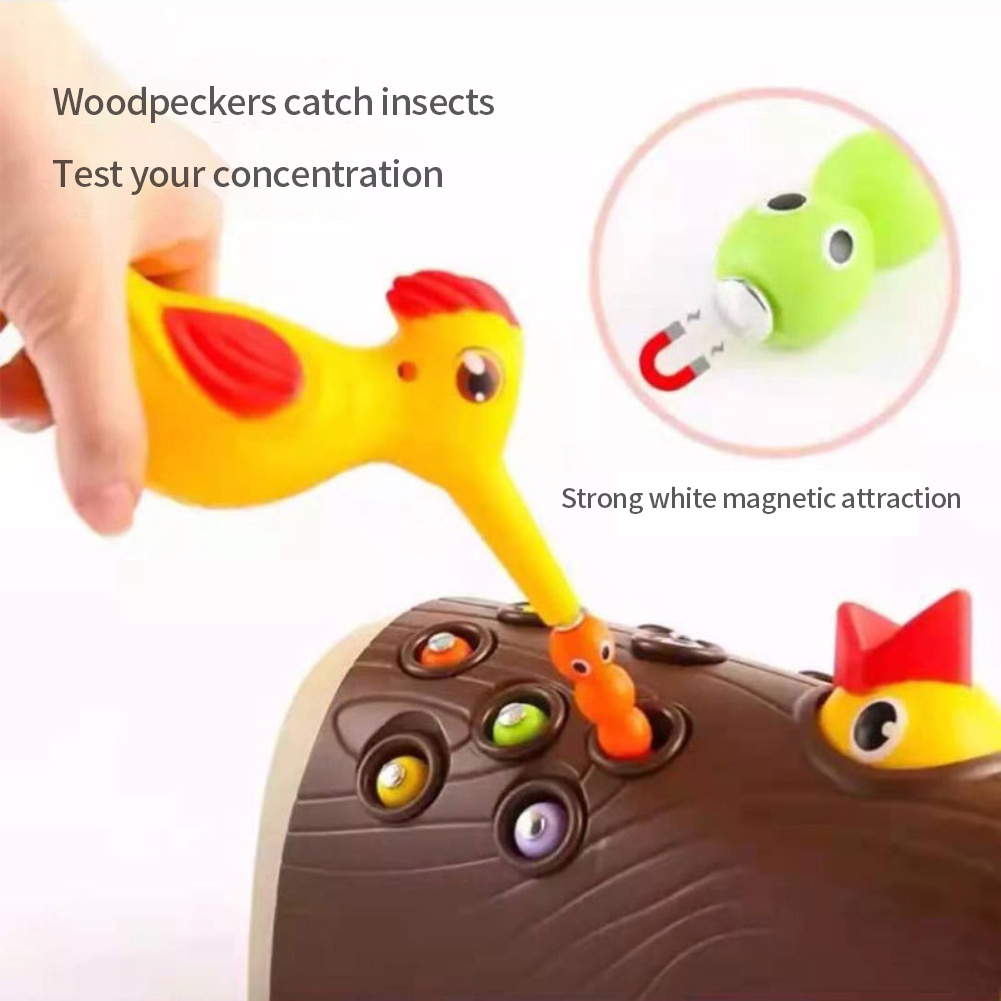 Đồ chơi trẻ em Chim Gõ Kiến Bằng Nam Châm Cho Bé