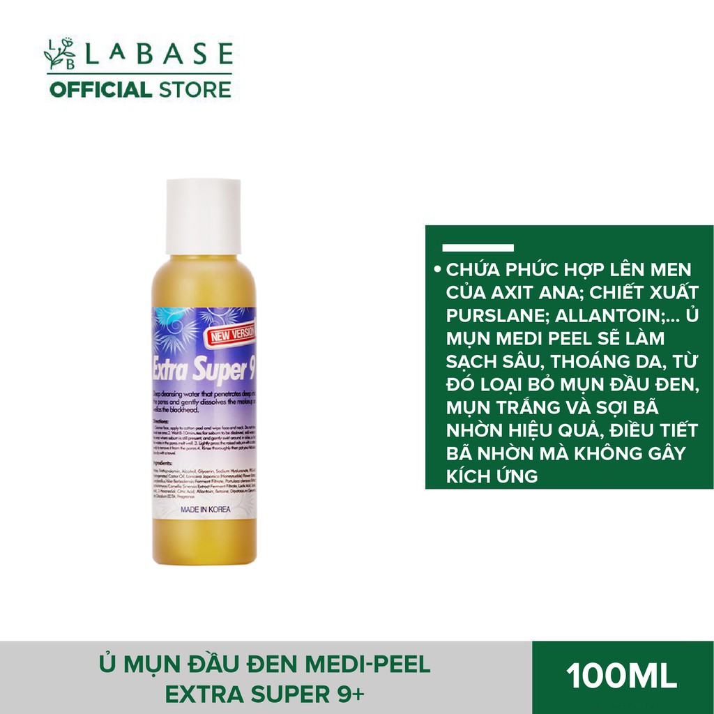 Dung dịch ủ mụn đầu đen Medi-Peel Extra Super 9+ Chai 100ml | BigBuy360 - bigbuy360.vn