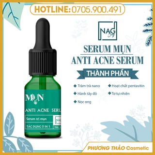 [CHÍNH HÃNG] Serum mụn - ANTI ACNE SERUM -Tinh chất cải thiện tổn thương do mụn - N.A.G BEAUTY