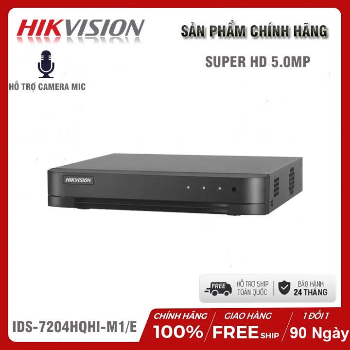 Bộ Camera quan sát HIKVISION Super 5.0MP Chính hãng, Quay đêm có màu, Mic thu âm - Đủ phụ kiện lắp đặt - Bảo hành 24th