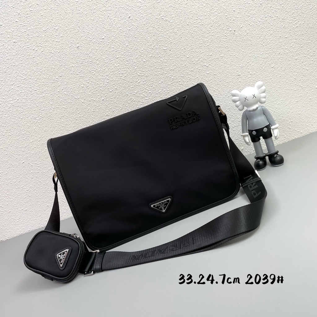Túi đeo chéo da thật thời trang cao cấp Prada phong cách thời thượng