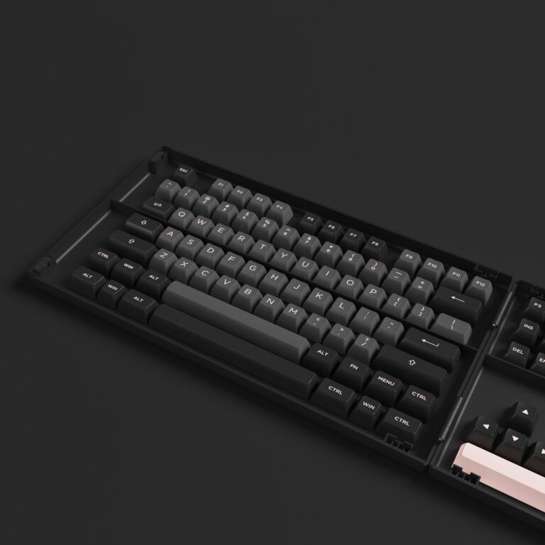 Bộ Keycap Akko Black Pink PBT Double-Shot (Cherry Profile-229 nút|ASA Profile-158 nút) CHÍNH HÃNG