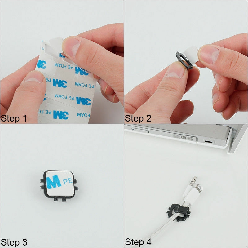 Set 18 Giá Đỡ Cố Định Dây Cáp Gắn Tường Tiện Lợi