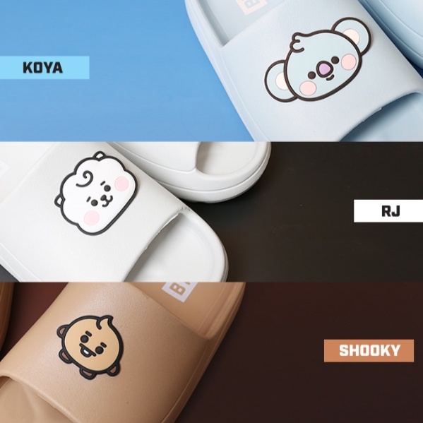 LINE FRIENDS BT21 BABY JOY SLIPPERS DÉP BÁNH MÌ BABY BT21