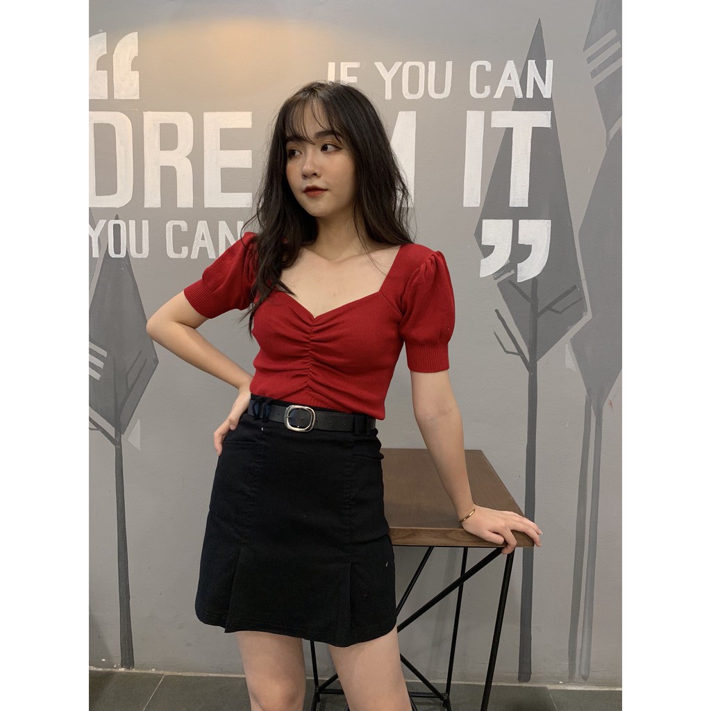 ÁO LEN BO EO MONGTOGHI - CROPTOP LEN HOT