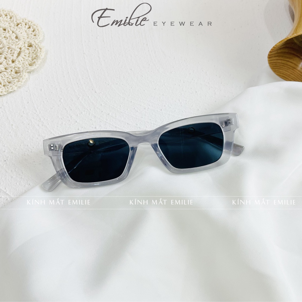 Kính mát nam nữ jennie chất liệu nhựa mắt chống uv400 Emilie eyewear