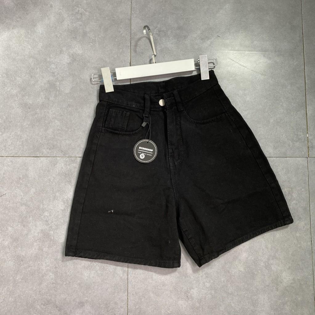 Quần Jean Ngố Ống Rộng Lưng Cao màu Đen Phong cách Ulzzang BC340 | BigBuy360 - bigbuy360.vn