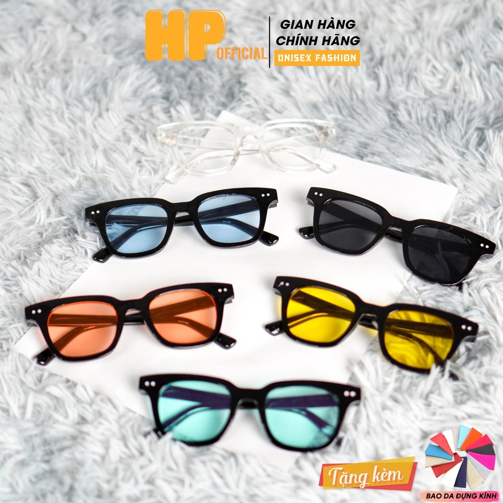 Kính mát thời trang 💗Kính râm nam nữ Unisex gọng vuông cao cấp giúp bảo vệ mắt K6 - Happy Style