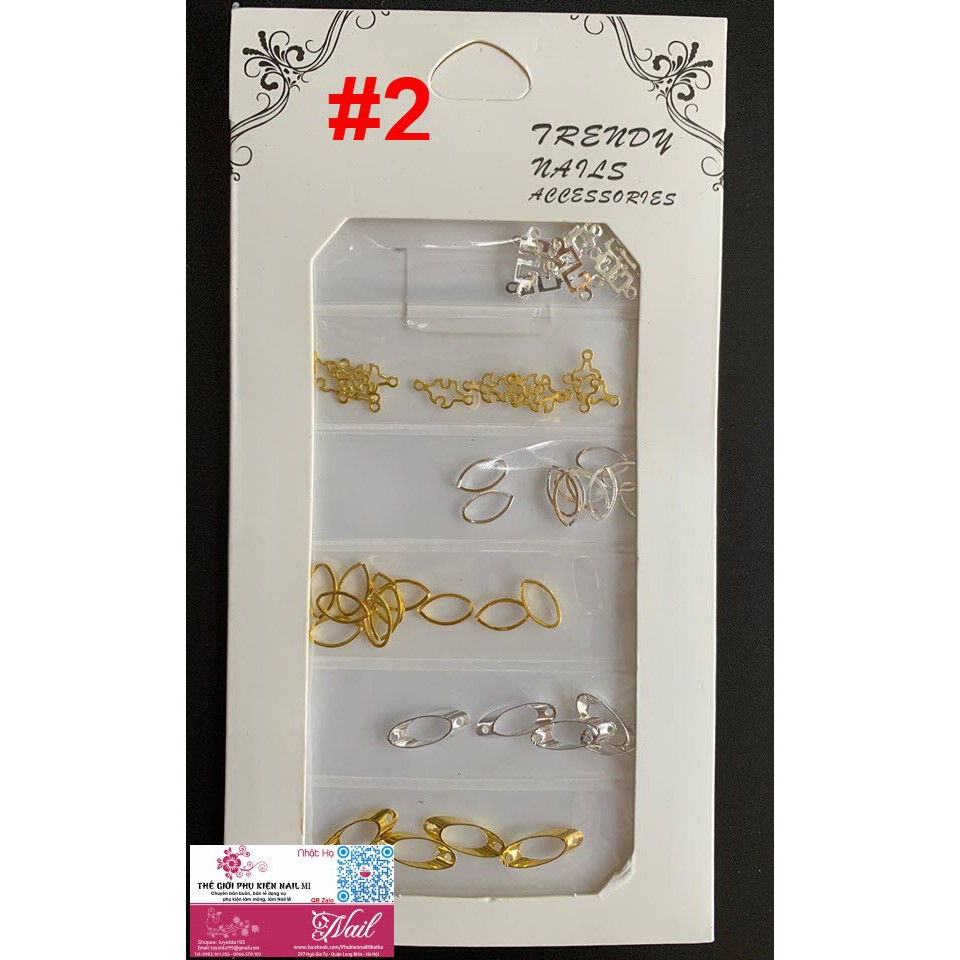 Phụ Kiện Trang Trí Móng với Các Mẫu Hình Nail Tổng Hợp