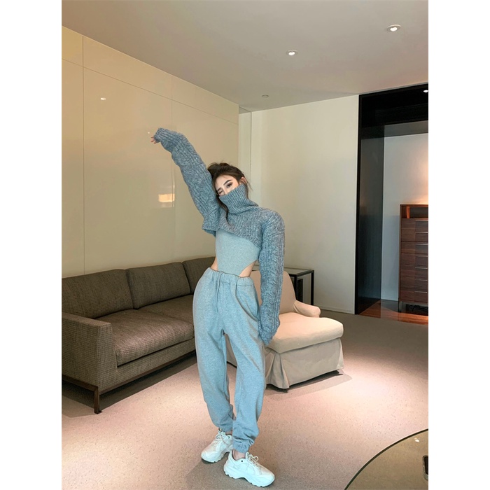 Áo Dệt Kim Dáng Ôm Gợi Cảm Thời Trang Mùa Thu Mới