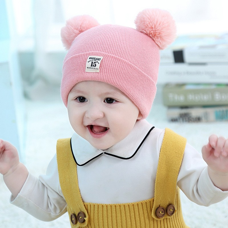 Mũ len kèm khăn quàng cổ cho bé nón len giữ ấm bé trai bé gái 6-36m