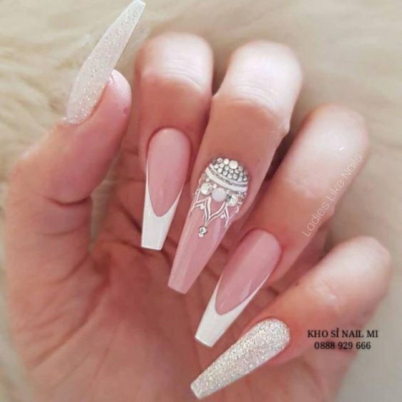 Bộ Dán Hỗ Trợ Vẽ Móng French Nail Sticker - C008 - Sẵn Hàng vip