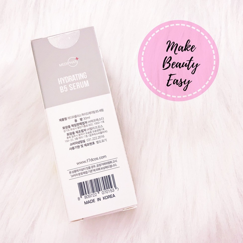 Serum Dưỡng Ẩm B5 MEDIPHAR Phục Hồi Trắng Sáng Da Mờ Thâm Sạm Nám Cấp Nước Chống Lão Hóa Da
