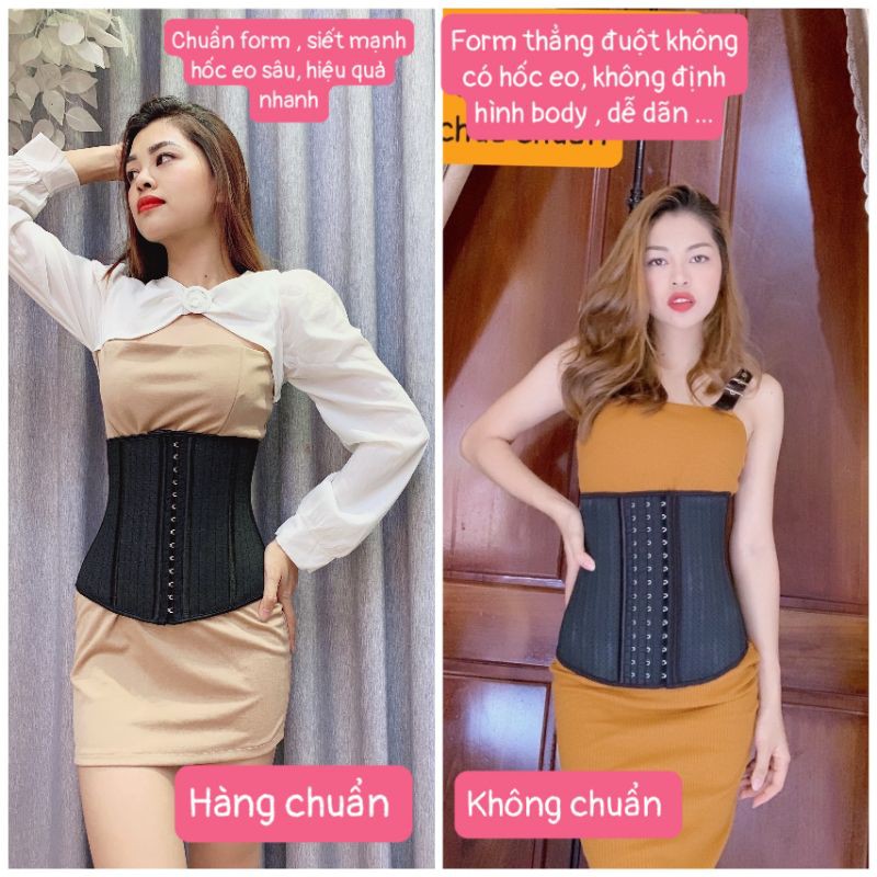 Đai Nịt Bụng Latex Hy Lạp 25 Xương Thông Hơi - Định Hình Tạo Hốc Eo - Kèm Quà Tặng