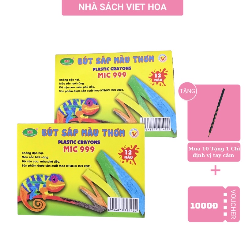 Sáp Màu Thơm MIC 12 Màu Chính Hãng Cao Cấp
