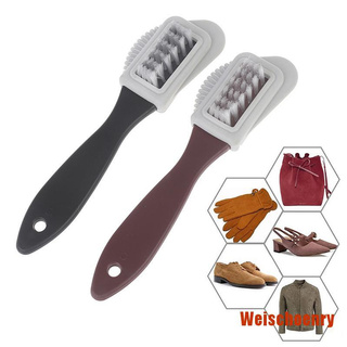 Bộ bàn chải 2 mặt vệ sinh giày da lộn / da nubuck