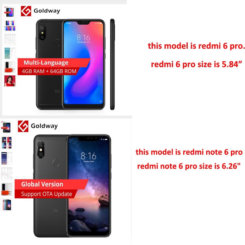 Ốp điện thoại chống sốc cho XIAOMI REDMI NOTE 5 PRO / NOTE 7 PRO / NOTE 6 PRO / REDMI S2 / 6X / A2