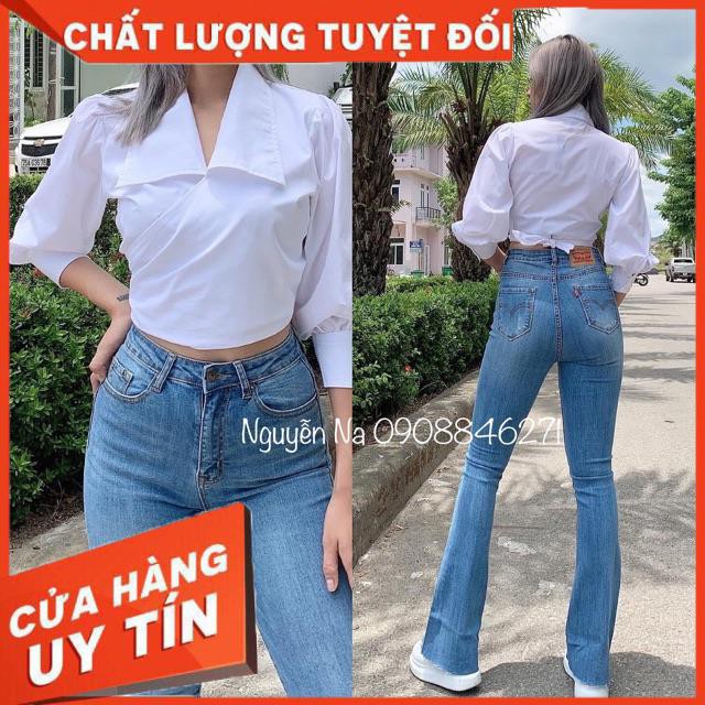 QUẦN JEANS LOE DÁNG DÀI- ống Bass dài jeans mềm giãn