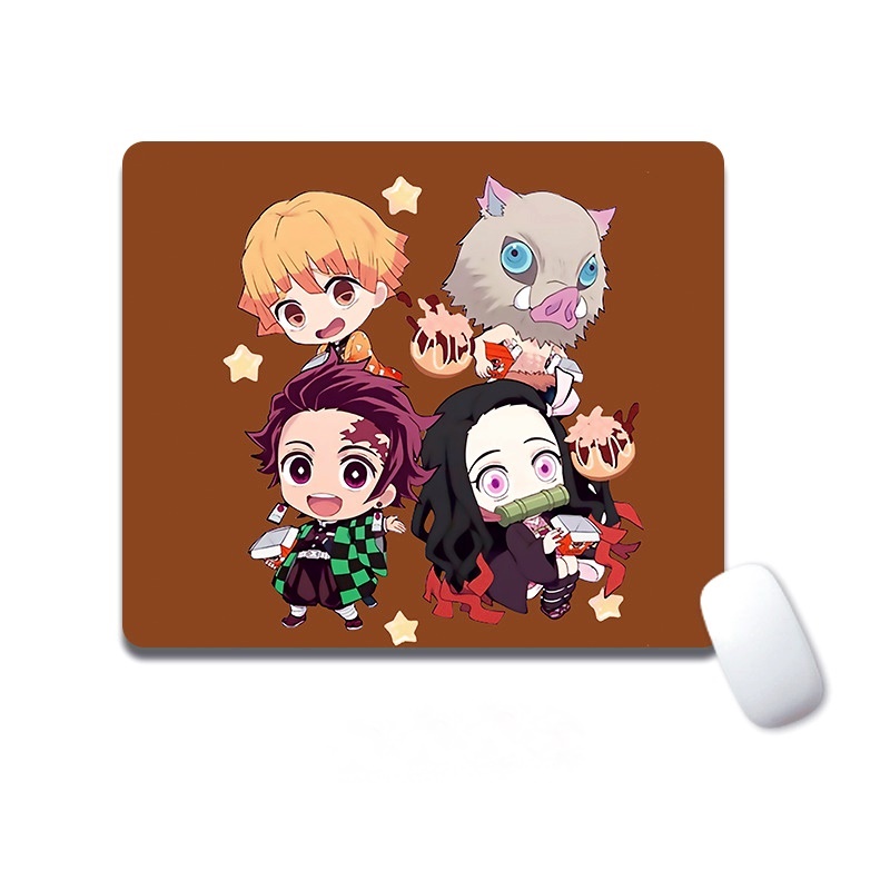 Miếng Lót Chuột Mouse Pad 21cmx26cm thanh gươm diệt quỷ chibi cute