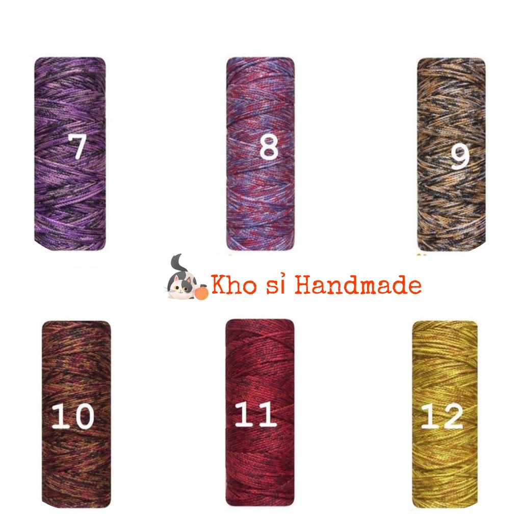 Sợi dệt loang 2mm Việt Nam (Mã 01 đến 24)