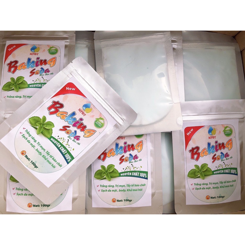 (100gr) BAKING SODA MIX BẠC HÀ - TRÀ XANH .LÀM TRẮNG RĂNG, TẨY TRẮNG RĂNG, Ố VÀNG | BigBuy360 - bigbuy360.vn