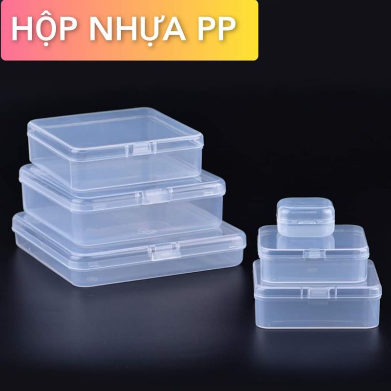 Sỉ 100 hoặc 200 hộp mini trong suốt tùy phân loại HÀNG KHÔNG BAO BÌ đựng phụ kiện.