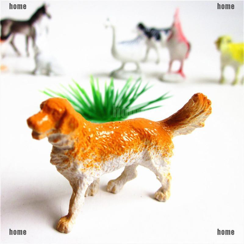 Bộ 8 Mô Hình Động Vật Bằng Nhựa Độc Đáo Trang Trí Nhà Cửa