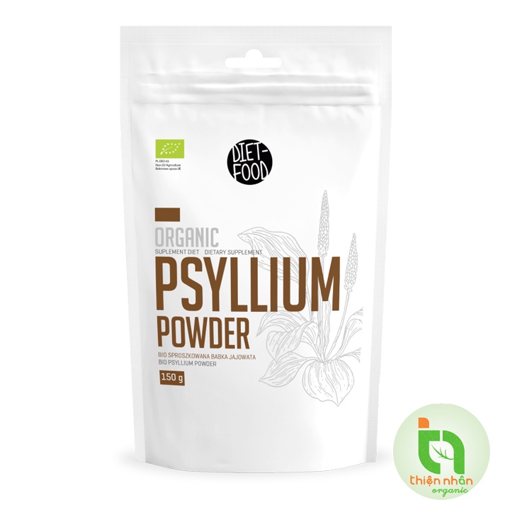 Bột vỏ hạt mã đề hữu cơ Diet Food 150g Organic Psyllium Powder