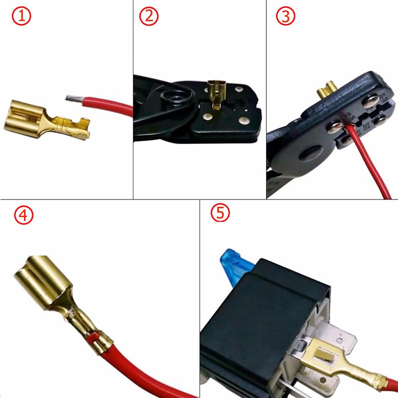 60 Chiếc Xe Ga Spade Nữ Nam Kết Nối 2.8 / 4.8 / 6.3 Mm Mông Nối Thiết Bị Đầu Cuối Cho Dây 12 / 18awg Uốn Bộ Kết Nối Phụ Kiện