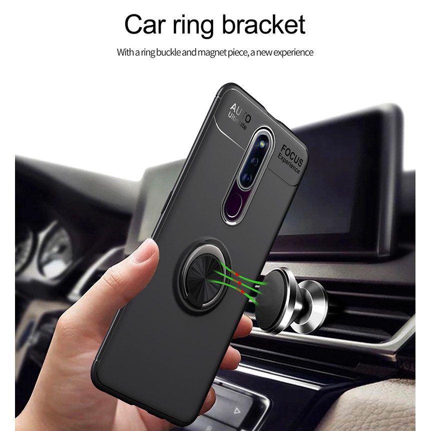 Ốp điện thoại kèm nhẫn nam châm cho OPPO F11 Pro