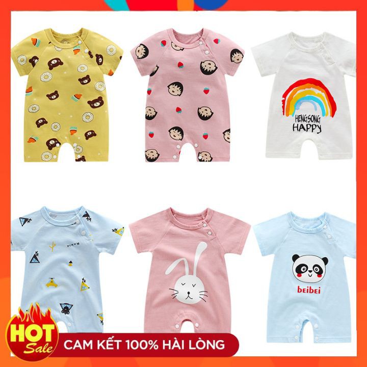 Áo Liền Thân Cho Bé Bộ Body Cho Bé Chất Cotton Size Từ 3-12kg Hàng Quảng Châu Cao Cấp