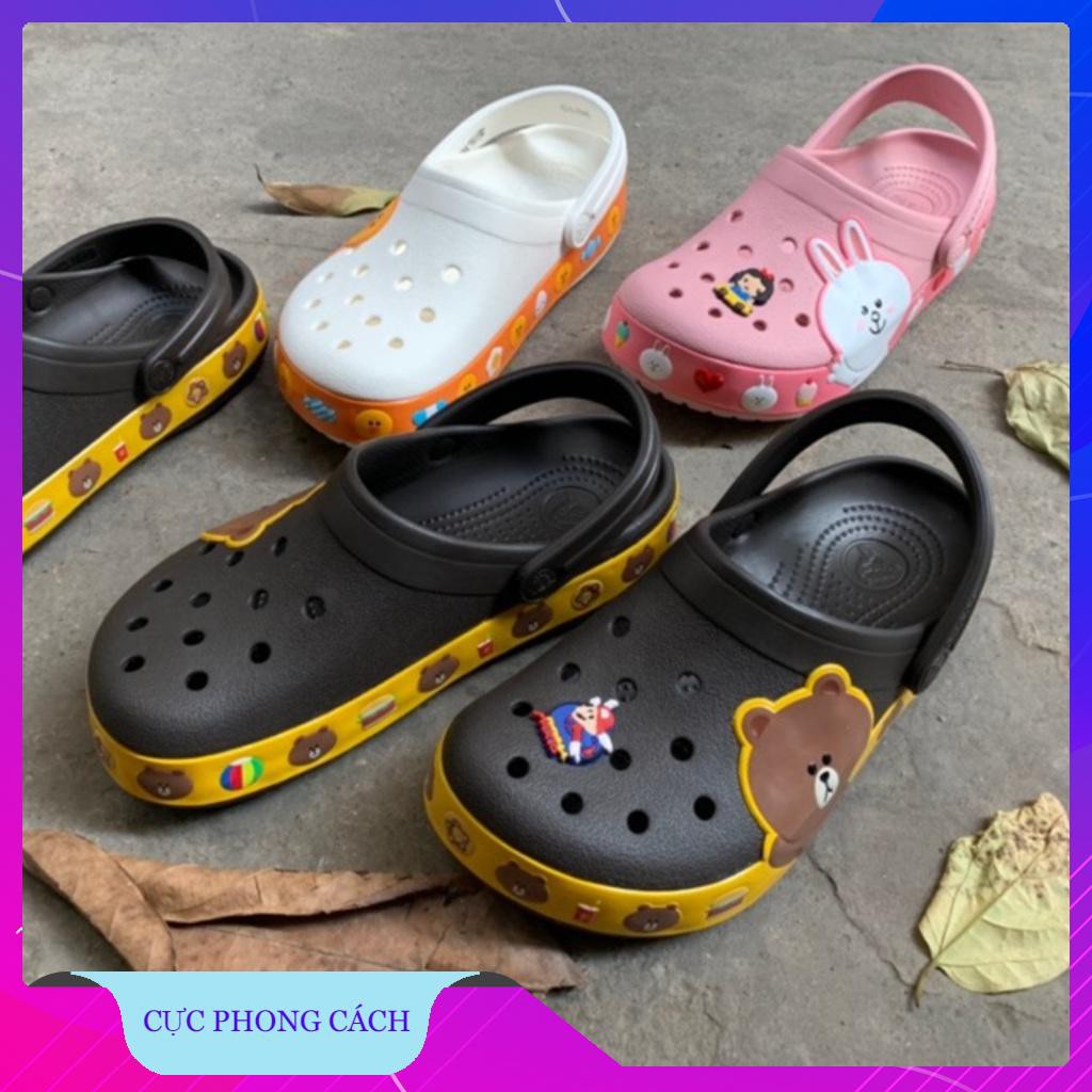 dép Cross cho bé mẫu máy xúc DEPCrossKIS212 tặng thêm 6 sticker cross
