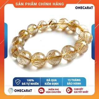 Vòng Tay Đá Thach Anh Tóc Vàng 7A loại trong (VIP) giá mềm - ONECARAT