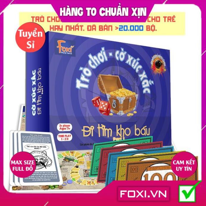 [FREESHIP HÀNG ĐẸP] Board game-Đi tìm kho báu Foxi-đồ chơi gia đình-tương tác cao-tư duy thông minh-giao tiếp.