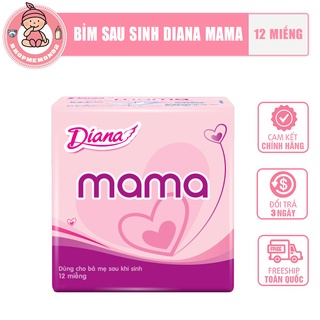 Bỉm sau sinh Diana Mama cho mẹ 12 miếng