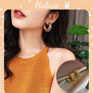 Khuyên tai bông tai bạc 925 basic cá tính Haluco accessories KT013
