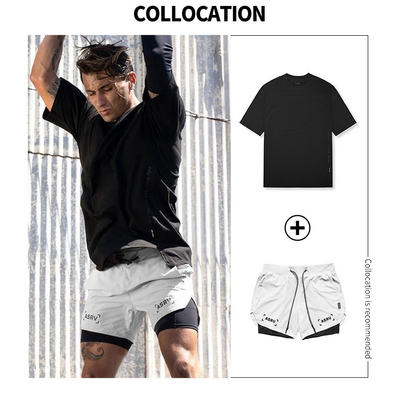 Áo Thun Thể Thao Tay Ngắn Dáng Rộng Thoải Mái Đơn Giản Thời Trang Mùa Hè Size M-3XL Dành Cho Bạn Nam