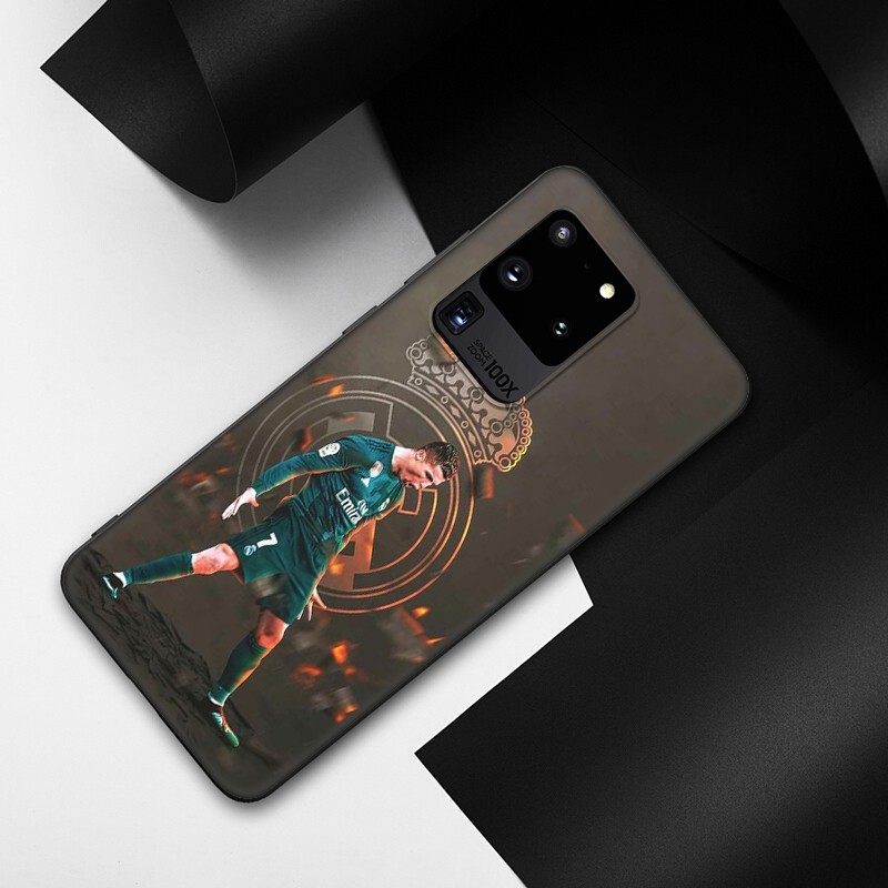 Ốp điện thoại mềm in hình Cristiano Ronaldo CR7 cho Samsung Galaxy A10 A10S A20 A20S A20E A30 A30S A40 A40S A50 A50S